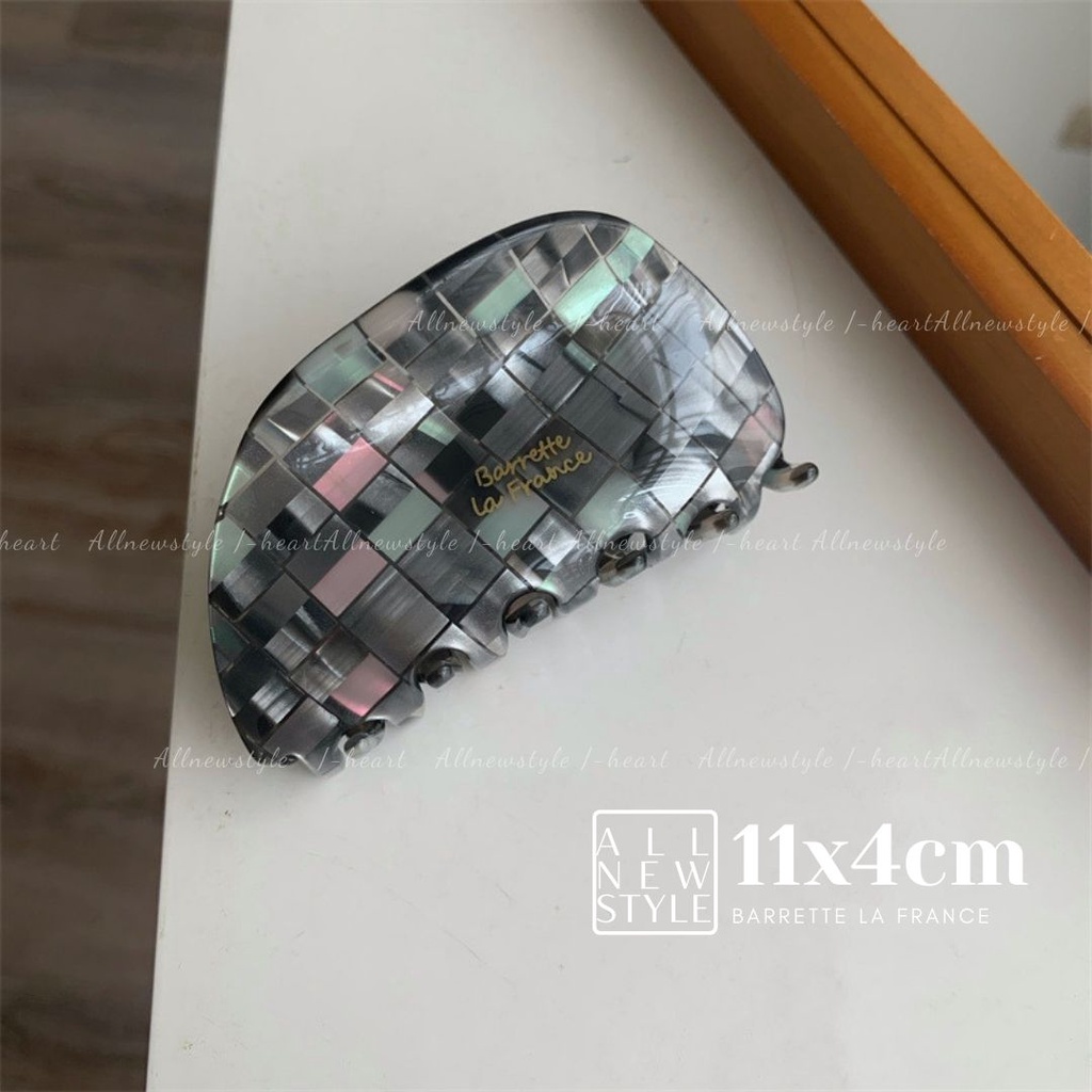 Barrette la France kẹp càng cua Allnewstyle cô gái Pháp xà cừ xám