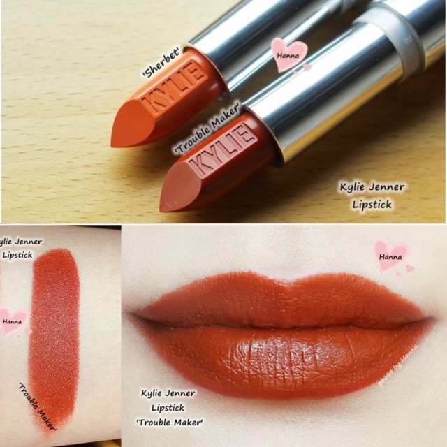 Son Kylie - Creme Lipstick màu Trouble Maker, Creme Brulee