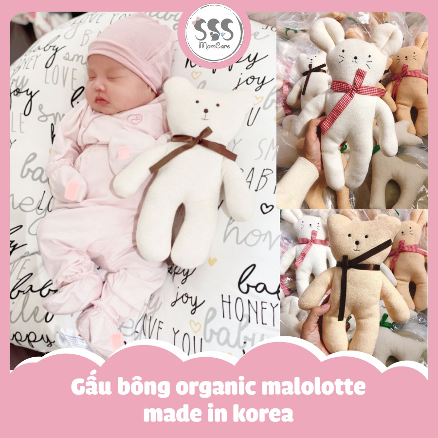 GẤU BÔNG ORGANIC MALOLOTTE MADE IN KOREA 🇰🇷
