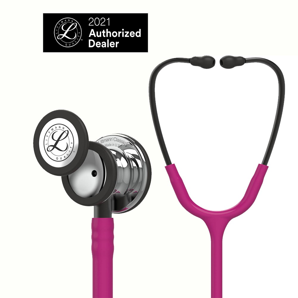 Ống nghe 3M Littmann Classic III, màu đỏ ,mâm xôi, mặt gương (raspberry) 27 inch, 5862