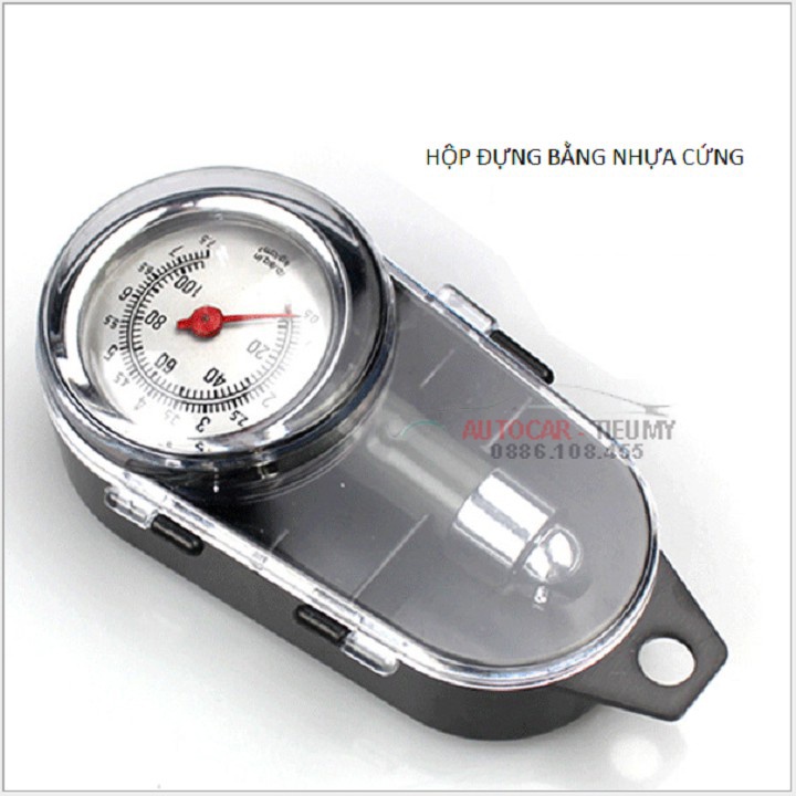 Đồng hồ đo áp suất kiểm tra lốp xe máy, ô tô cao cấp, độ chính xác cao, Chất liệu inox cao cấp, nhỏ gọn tiện lợi