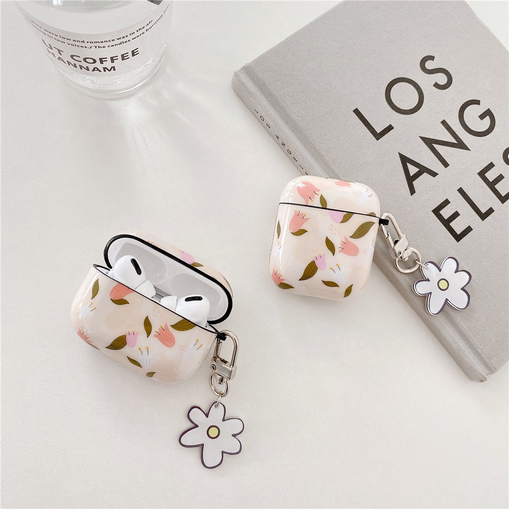 Ốp silicon cho hộp tai nghe họa tiết hoạt hình hoa lá cho iPhone AirPods Pro AirPods 1/2 | BigBuy360 - bigbuy360.vn