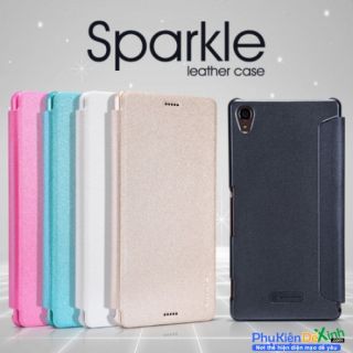 Bao da Sony M4 chính hãng Nillkin Sparkle