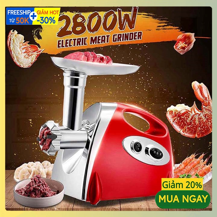 Máy Xay Thịt, Đùn Xúc Xích, Thực Phẩm Đa Năng Cống Suất 2800W