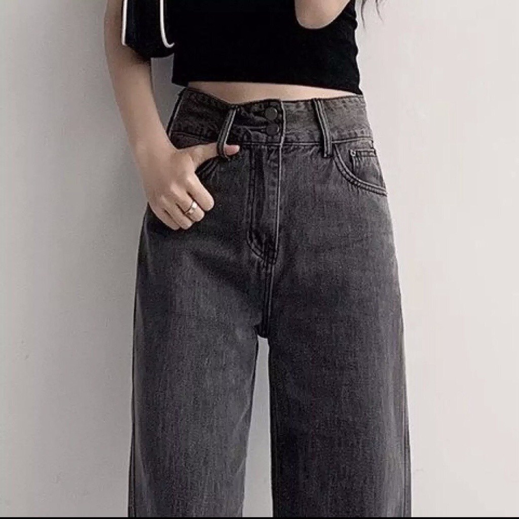 [ Kèm Ảnh Thật 100% ] QUẦN JEAN NỮ ỐNG SUÔNG TRƠN LƯNG CAO - PHONG CÁCH TRẺ TRUNG NĂNG ĐỘNG M006-TiQi Jean1988