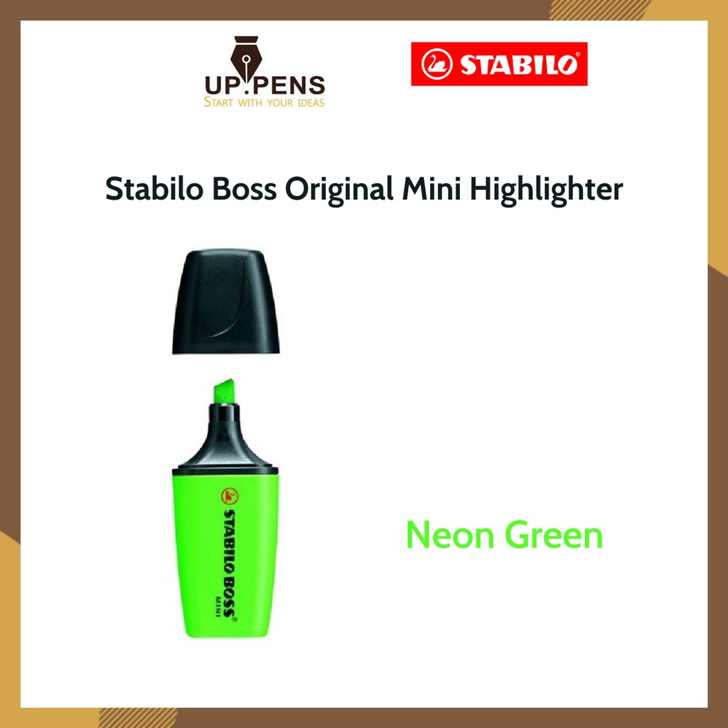 Bút dạ quang Stabilo Boss Original Mini Highlighter - Màu xanh lá dạ quang (Fl. Green)