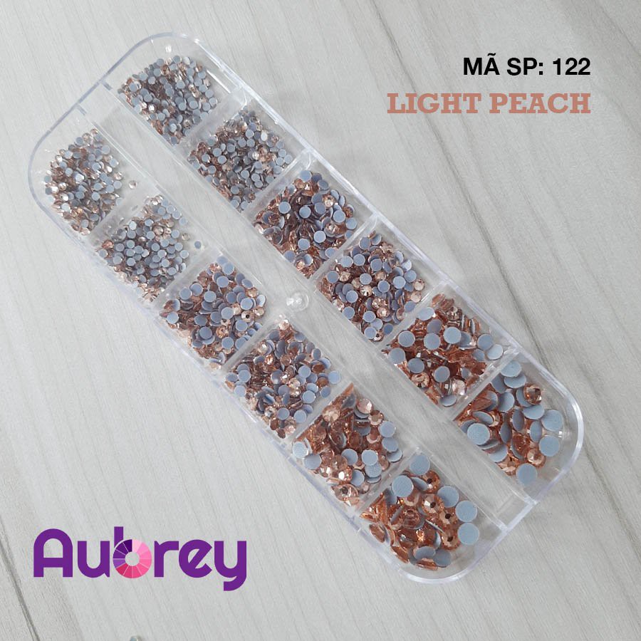 [Mã SP 122] Đá Nail Chân Lưới Mặt Cắt Đá Màu Light Peach