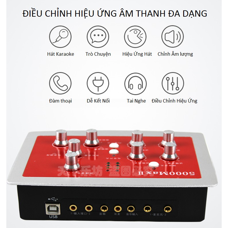 Sound Card Thu Âm Auto Tune HF-5000 MAX II