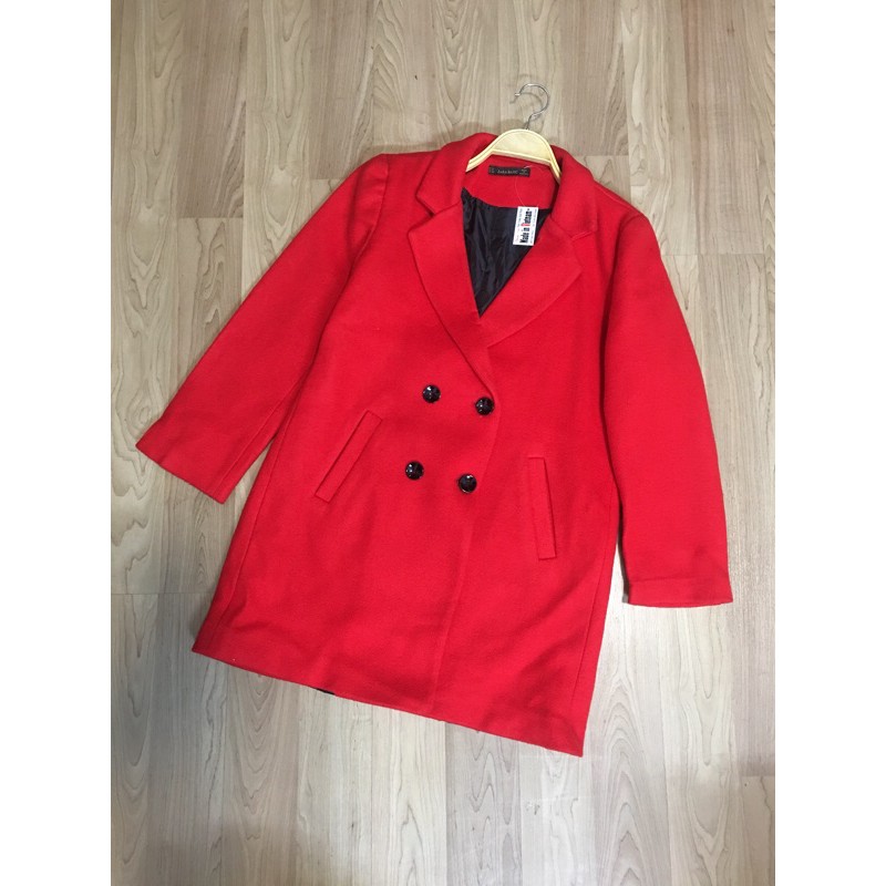 [Sẵn] [Sale] Áo dạ đỏ siêu xinh