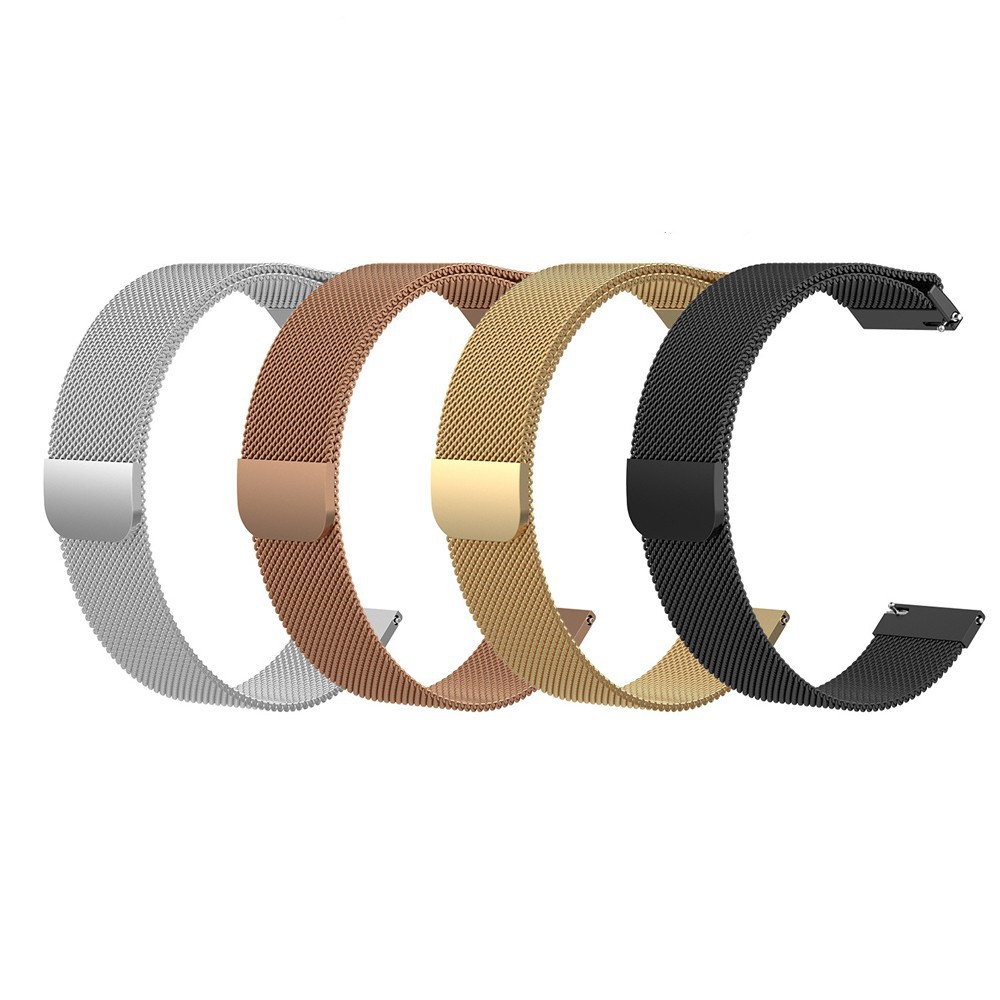 Watchband For Xiaomi Huami AMAZFIT BIP LITE Strap Smart Watch Straps and Clasps 20mm Band for AMAZFIT BIP Milanese Magnetic Stainless Steel Wristband Bracelet