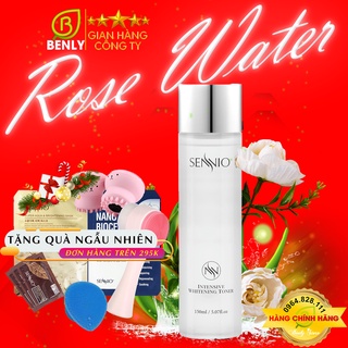 Nước hoa hồng, Toner, nước cân bằng da, se khít chân lông Sennio Intensive Whitening dưỡng ẩm da, tái tạo da -150Ml