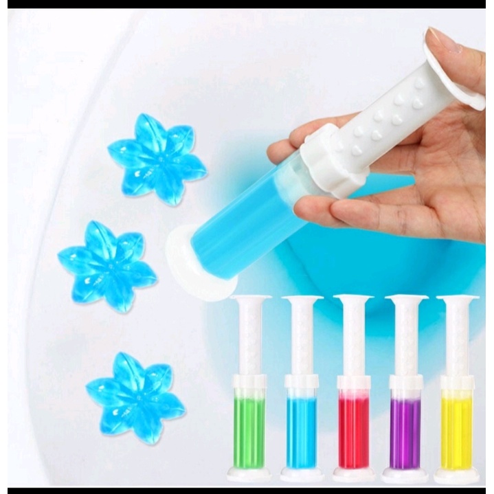 Gel thơm làm sạch khử mùi vệ sinh Diệt khuẩn khử trùng bồn cầu hình bông hoa