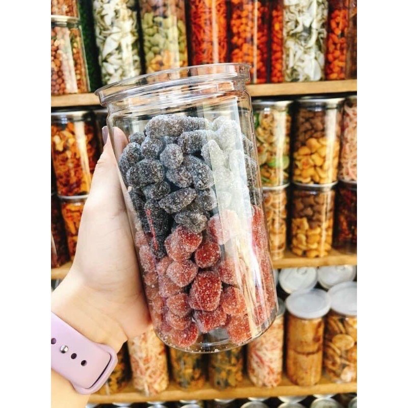 Kẹo dâu tây - dâu tầm 500g lon pet