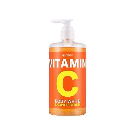Sữa tắm trắng và làm mờ vết thâm da Scentio Vitamin C Body White Shower Serum 450ml