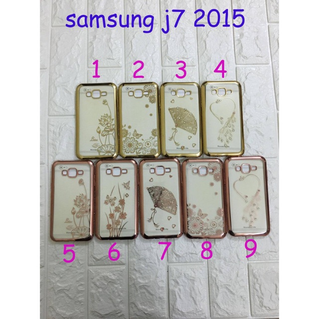 Ốp lưng dẻo đính đá cho samsung J7 2015