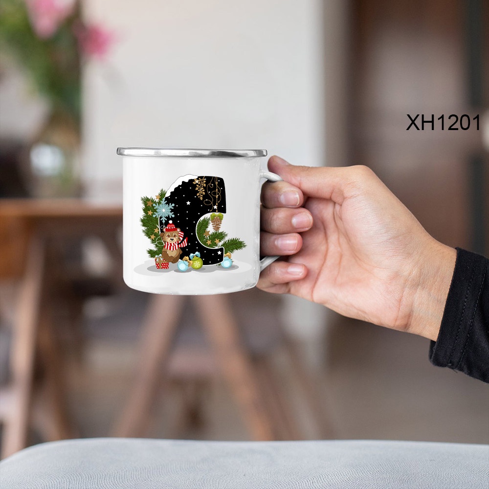 Giáng Sinh Vui Vẻ In Chữ Bé Trai Bé Gái Men Dễ Thương Trẻ Em Cốc Sữa Giáng Sinh Người Lớn Cà Phê