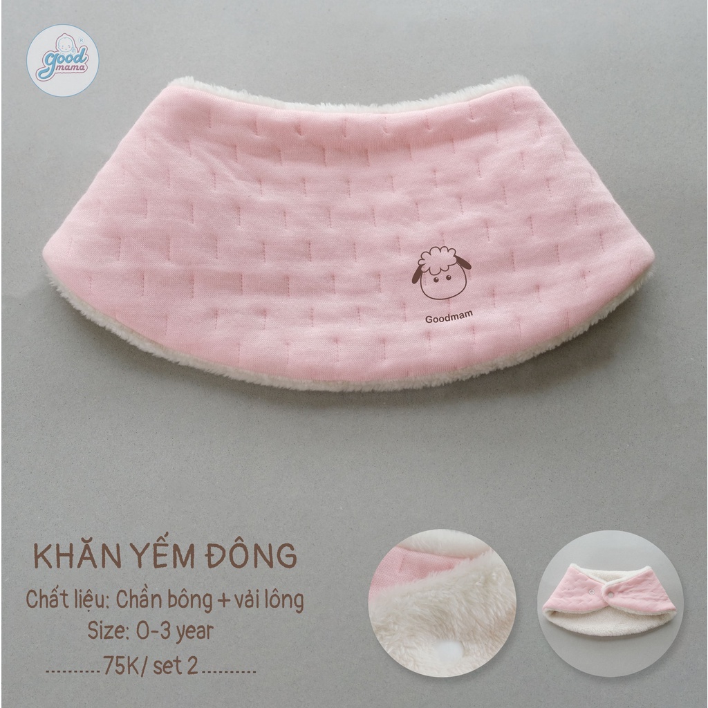 Yếm chần bông Goodmama (set 2 cái)