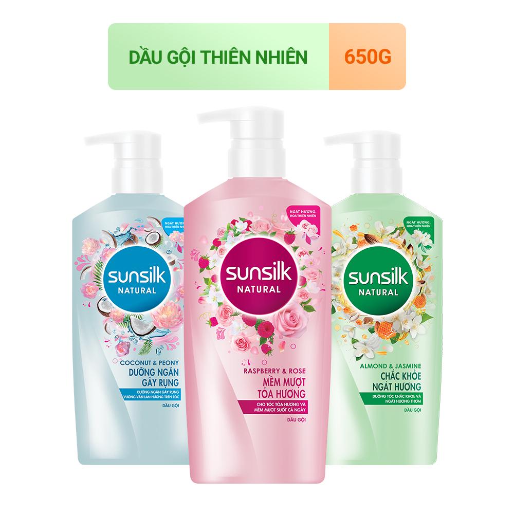 [Mã FMCGMALL -8% đơn 250K] Dầu gội Sunsilk thiên nhiên 650gr