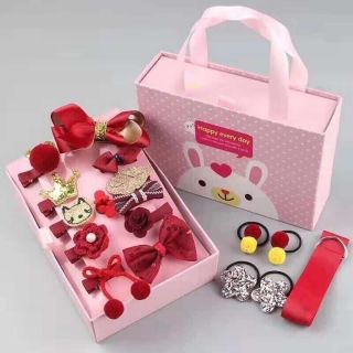 Set kẹp tóc 18 món cao cấp cho bé