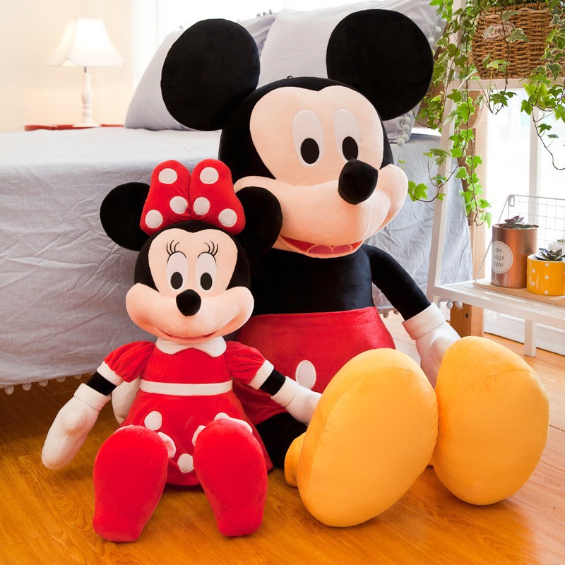 Thú Nhồi Bông Hình Chuột Mickey Minnie Xinh Xắn