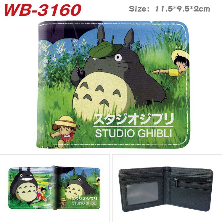Ví Da Pu Mini Dáng Ngắn In Hoạt Hình Totoro Dễ Thương Cho Bé