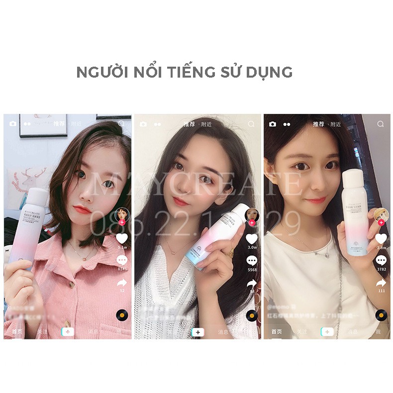 Xịt Chống Nắng Maycreate Hàng Nội Địa Trung