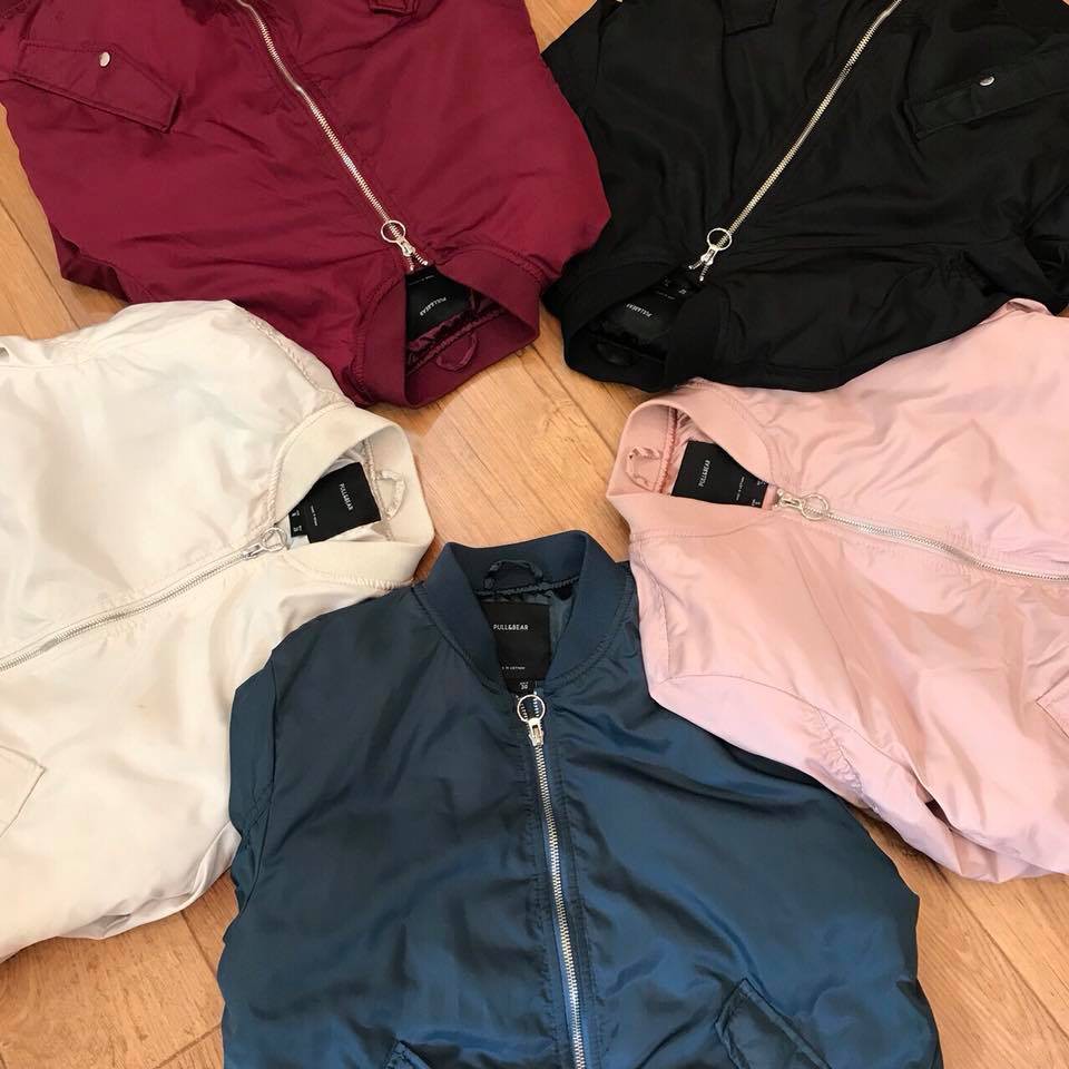 #Áo_bomber_pull&bear