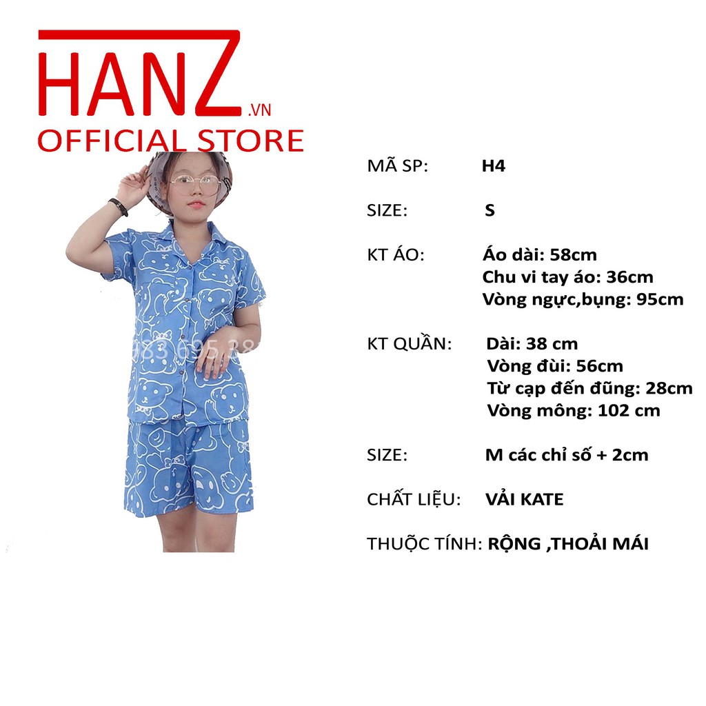 Bộ đồ ngủ nữ pijama đùi bộ mặc nhà chất kate thái thoải mái dễ thương giá rẻ H4 | BigBuy360 - bigbuy360.vn