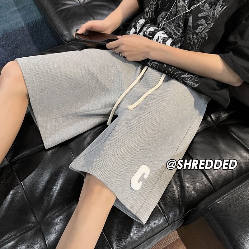 Quần Short Dáng Suông Rộng In Chữ Waffle Thời Trang Mùa Hè 2022 Cho Nam Và Nữ