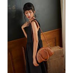 PP5_025C Túi xách nữ, da cao cấp hình bán nguyệt Princess Party