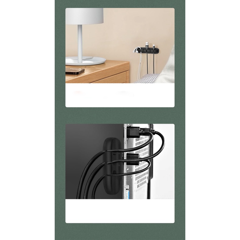 Nẹp cố định dây điện SOSAMA nẹp giữ dây điện, dây sạc, chuột, bàn phím, tai nghe tiện dụng TA-001229
