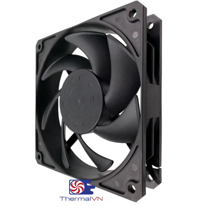 Quạt fan case 12cm Fanner F120-A (Trắng/Đen) - Quạt sức gió lớn 77 CFM, khung quạt cứng cáp, tốc độ 2200 vòng