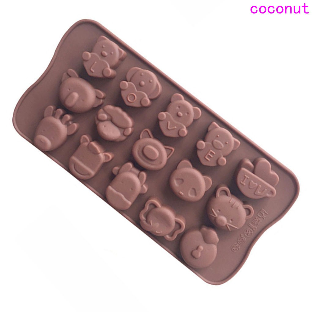 Khuôn silicone tạo hình động vật đáng yêu để làm bánh