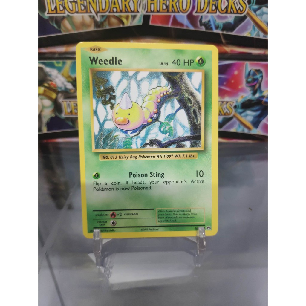 [ Dưa Hấu Yugioh ] Lá bài thẻ bài Pokemon Weedle