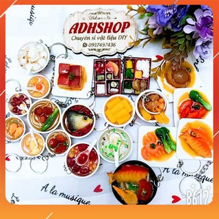 Móc khóa mô hình đồ ăn adhshop 1 cái