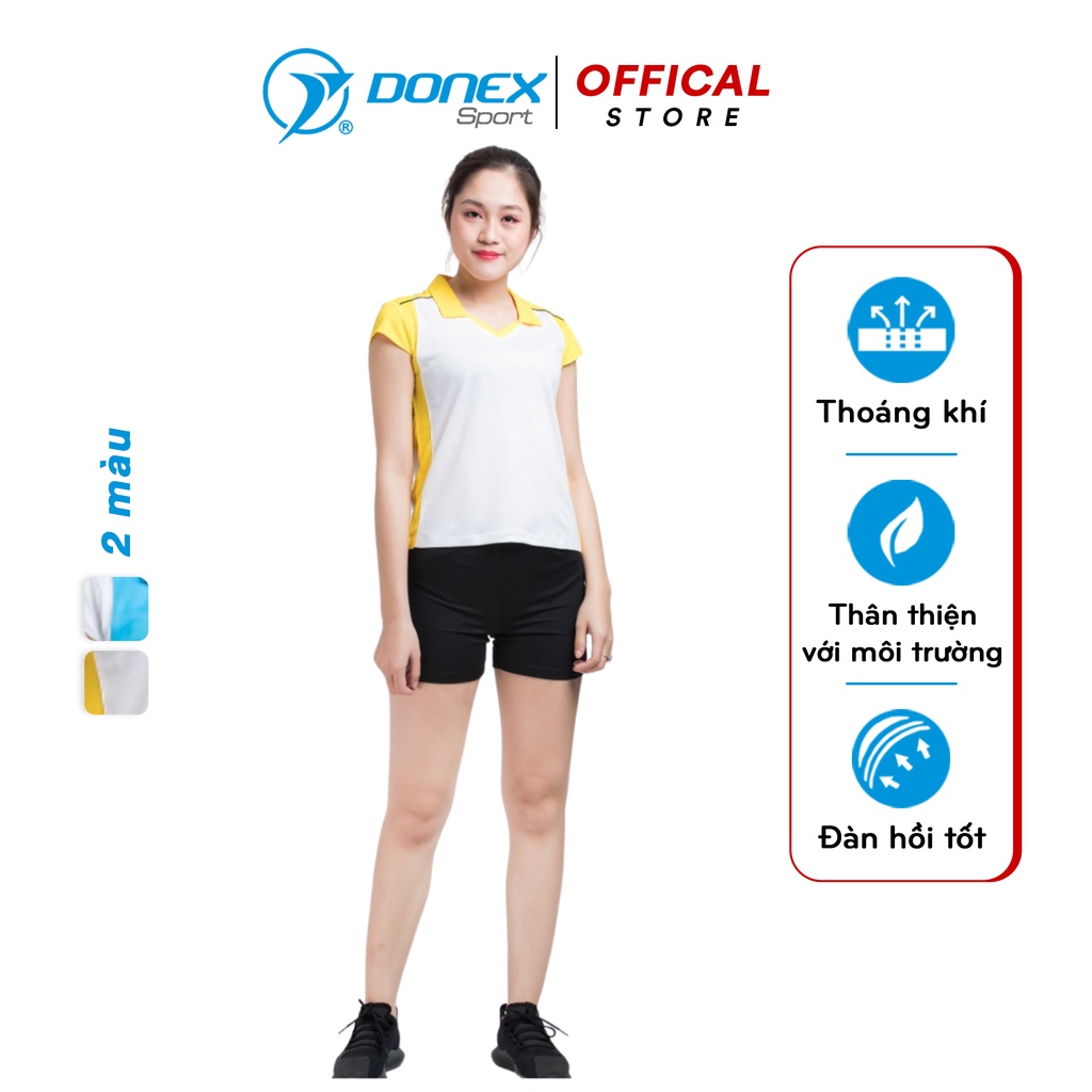 Bộ Quần Áo Nữ DONEXPRO Chất Liệu Thấm Hút Mồ Hôi, Khử Mùi Tốt Khi Vận Động, Chống Xước Tốt Khi Ma Sát Mạnh ACB-5129