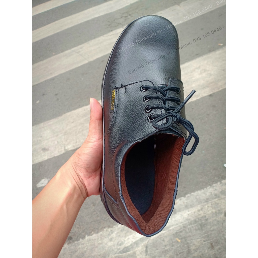 Giày bảo hộ lao động Steel Good da bò thật, chống đinh, chống va đập, kháng dầu - Thinksafe