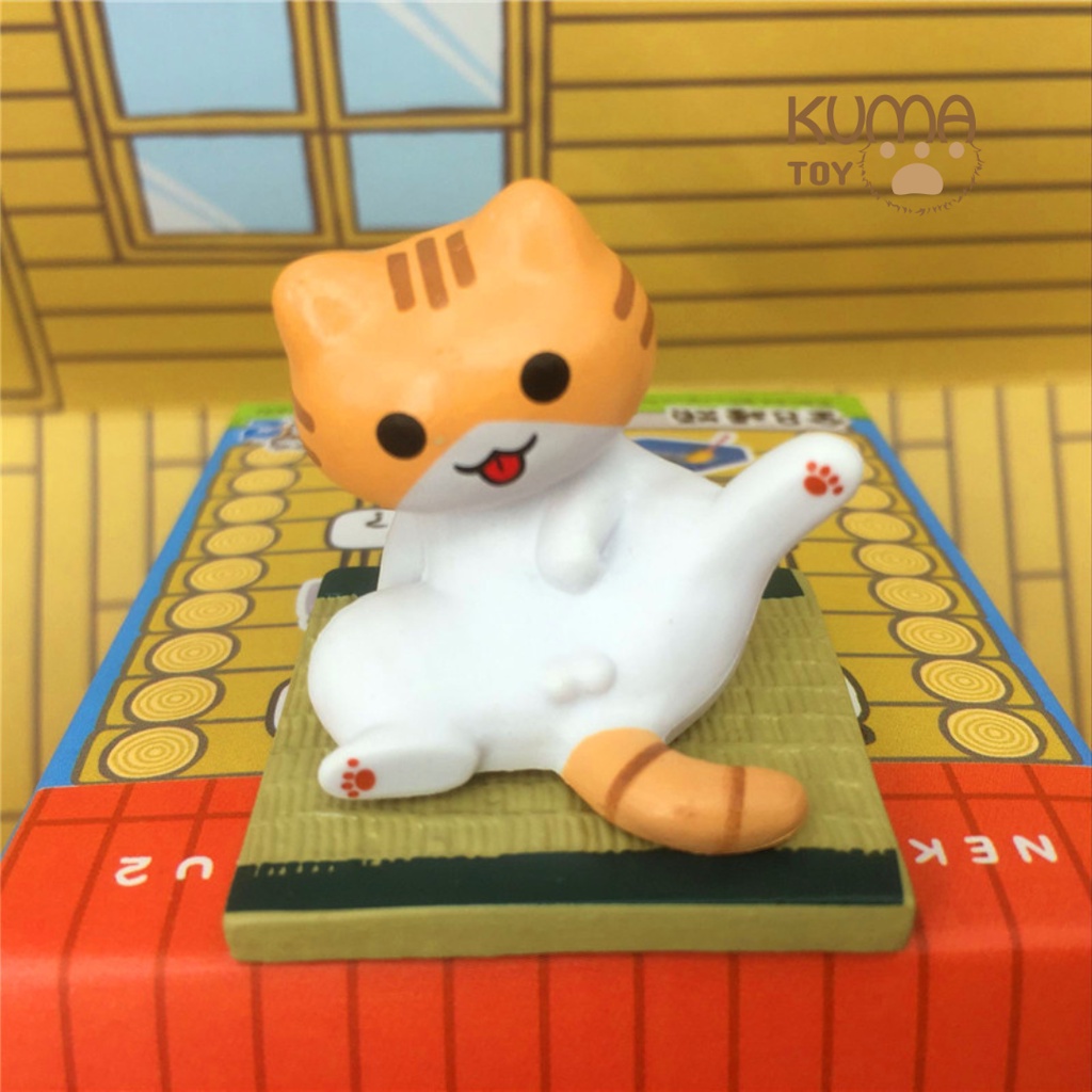 Mô hình mèo nhỏ dễ thương 8 loại tiểu cảnh mini trang trí bàn học, bàn làm việc - Mô hình decor mèo cute