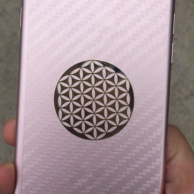 4Pcs/Set New Metal Energy Decor Sticker Flower Of Life