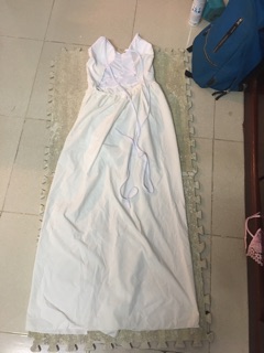 Váy maxi đan lưng xẻ tà