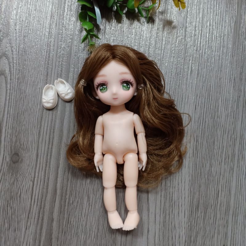 Búp Bê Truyện Tranh Cao 16cm Trơn Không Kèm Đồ ,Tặng Kèm Giày Animedolls 638 NCT