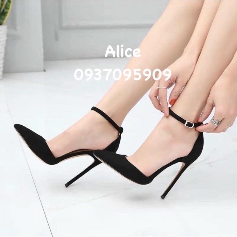 Giày Bupber Cao Gót Quai Hậu 10P- Hàng VNXK Cao Cấp - Full size 34-40