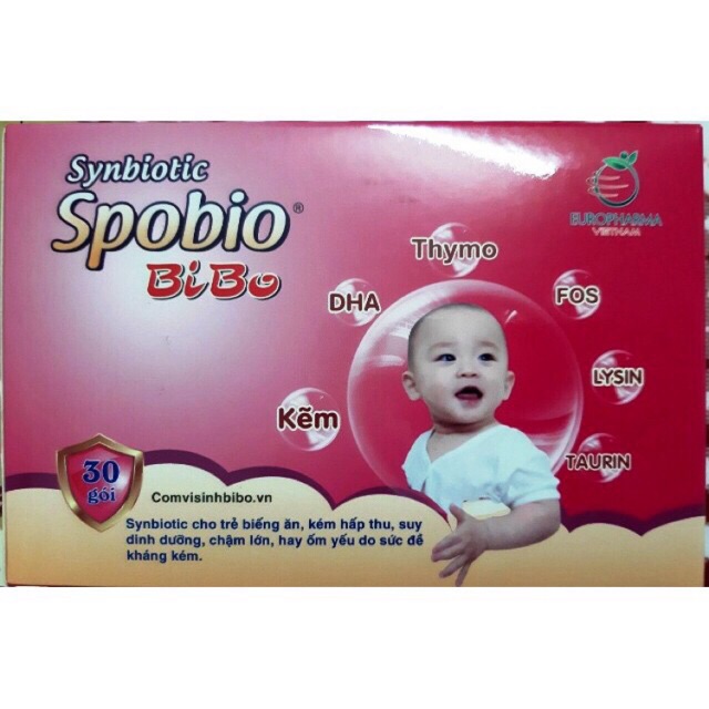 Cốm vi sinh SPOBIO BIBO- giành cho bé biếng ăn, chậm lớn
