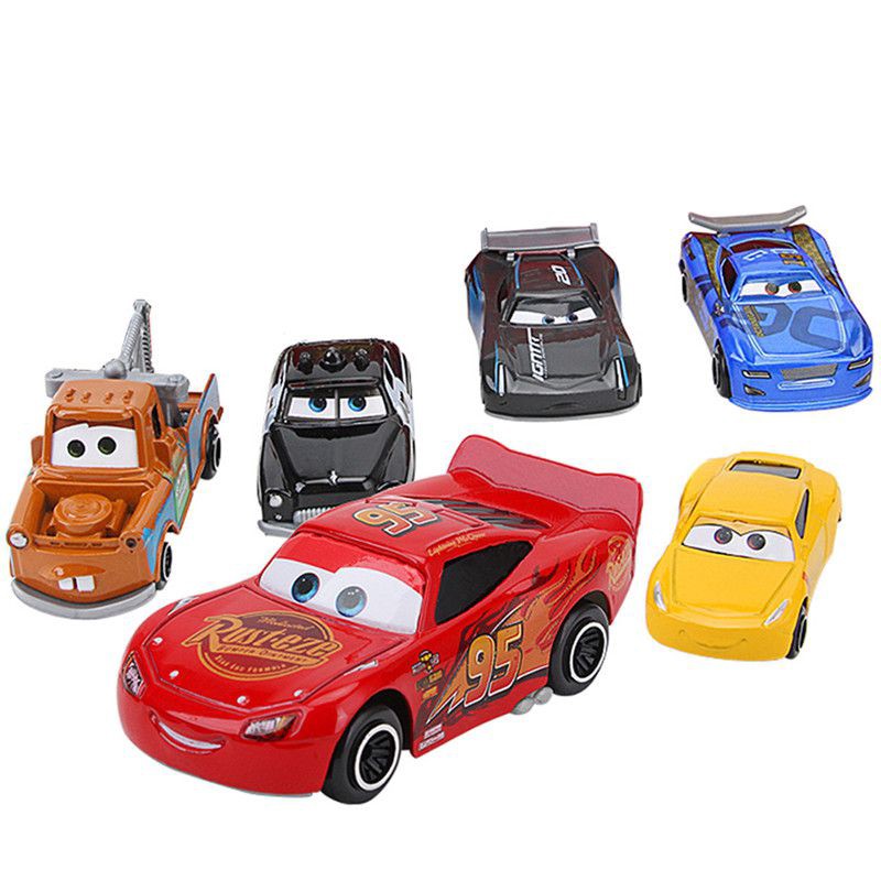 Mô hình xe hơi đồ chơi Disney Pixar Cars 2 McQueen hoạt hình kim loại làm quà tặng sinh nhật dành cho bé trai