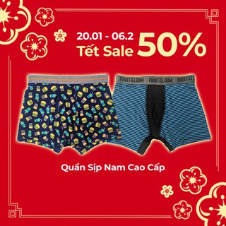 Quần sịp đùi nam Fruit Of The Loom - Vải Trơn mát lạnh - Hàng xuất khẩu Mỹ