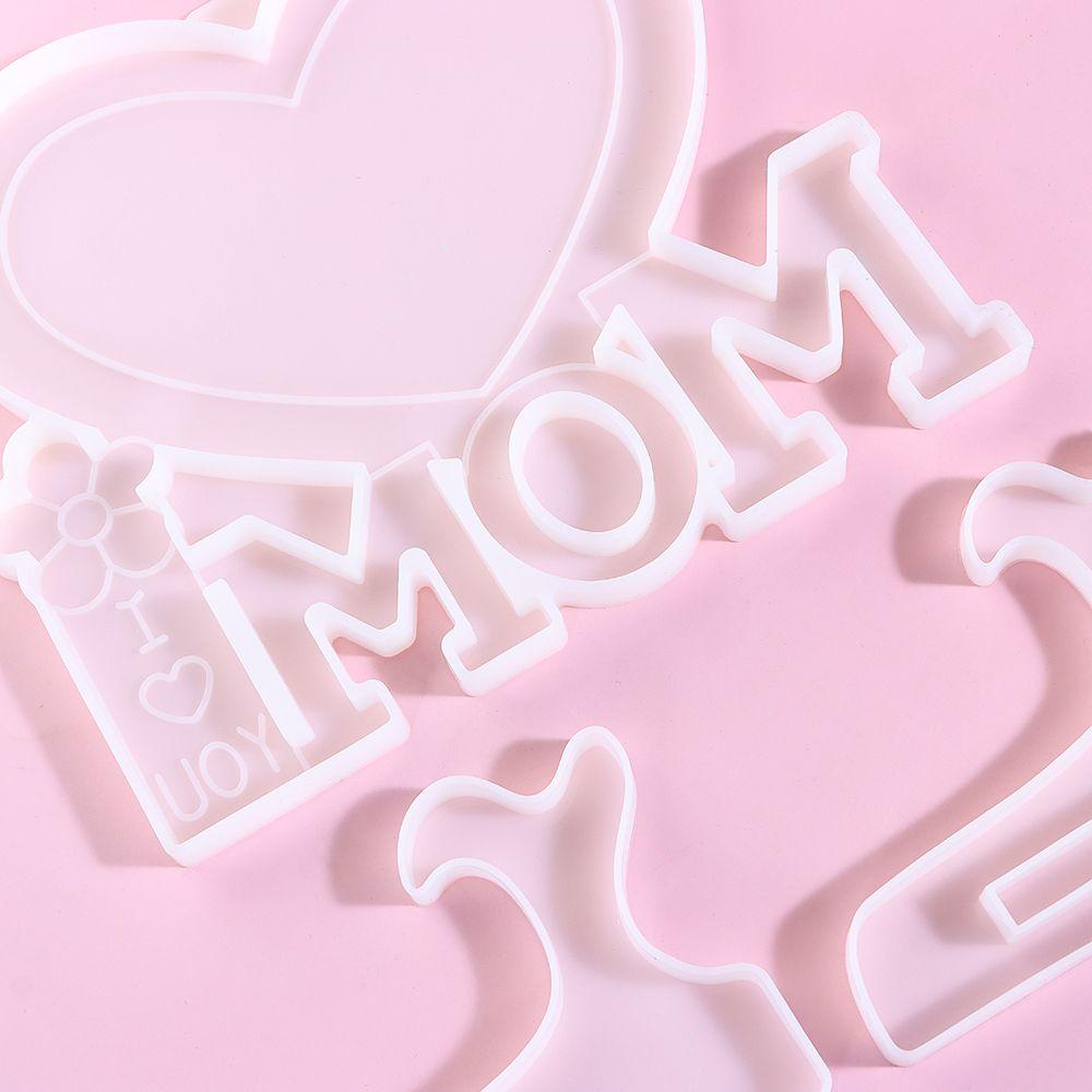 JONYE Khuôn Silicone Làm Khung Ảnh Chữ MOM
