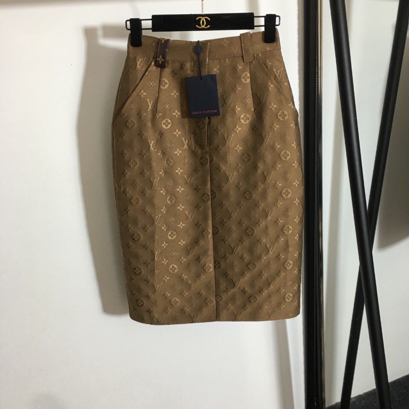 Chân váy bút chì thời trang cao cấp LV Louis Vuitton