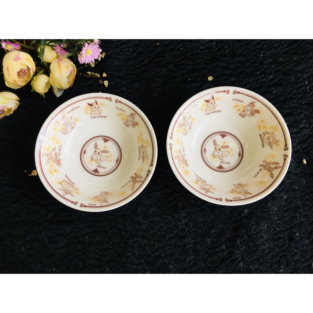 GỐM NHẬT - CHÉN ĂN DẶM CHO BÉ DỄ THƯƠNG HÌNH PIKACHU