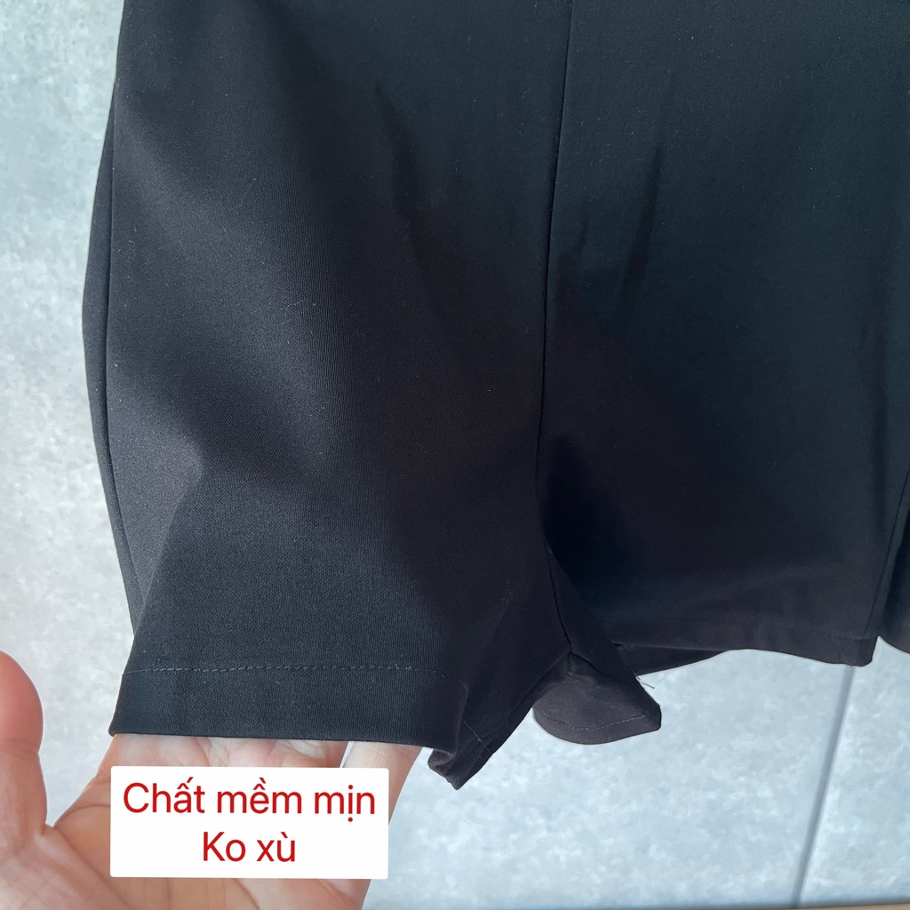 quần short lưng cao.quần đùi nữ dáng ôm khóa kéo dễ phối đồ | BigBuy360 - bigbuy360.vn