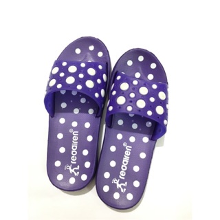 (Ảnh thật) Dép nhựa nữ chấm bi màu tím